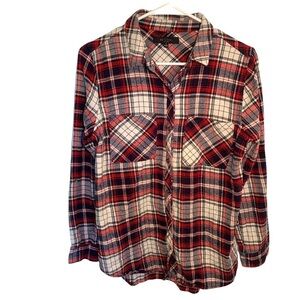 Be Cool Button Down Flannel Shirt Plaid